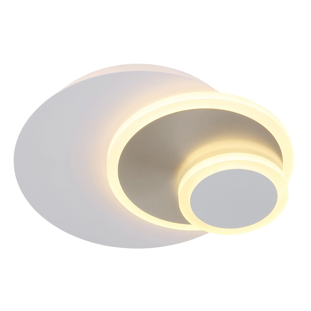 White wall lamp Odonell with wood Globo 9007371569410