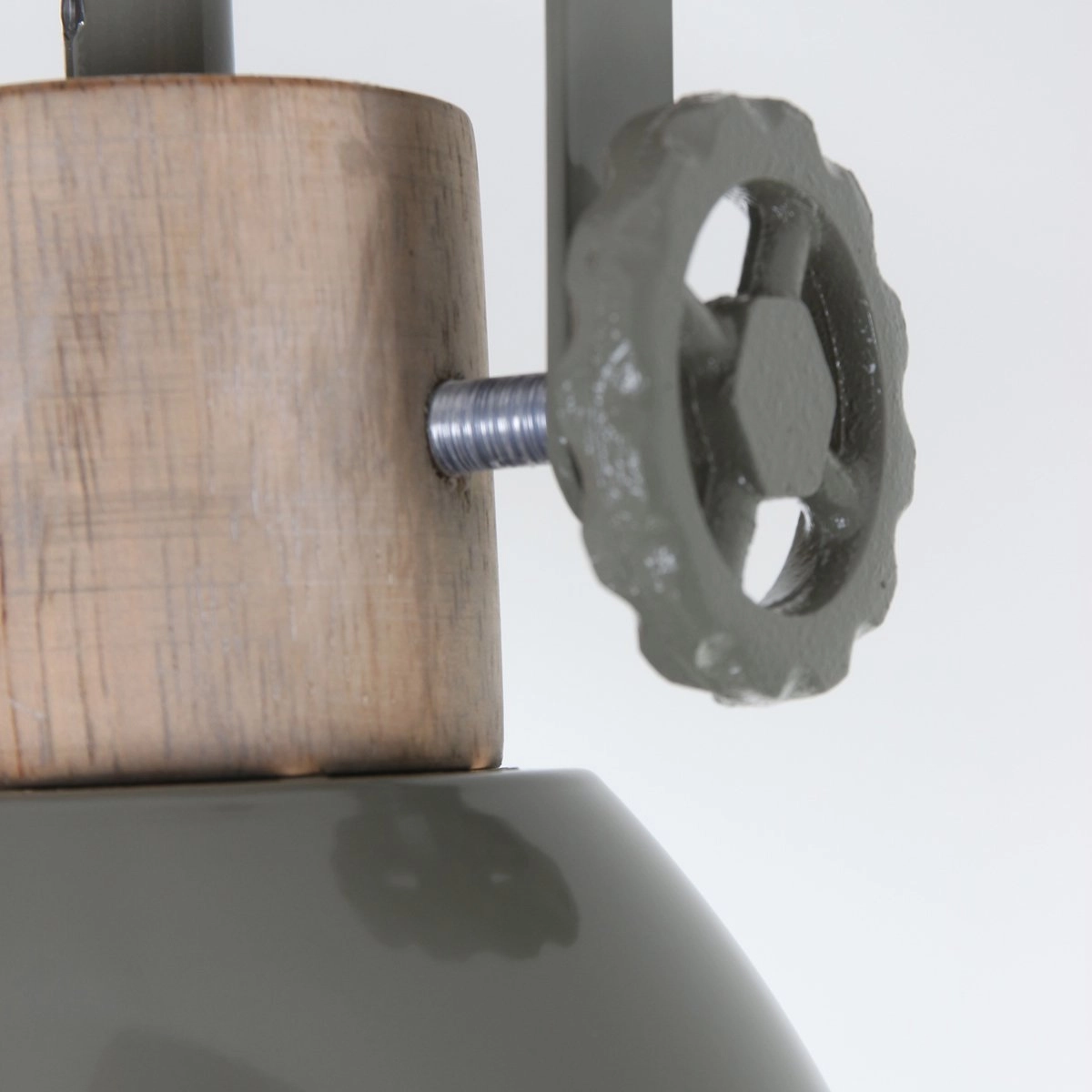Surface-mounted spot Gearwood 2-light green with wood brown Steinhauer 8712746122732