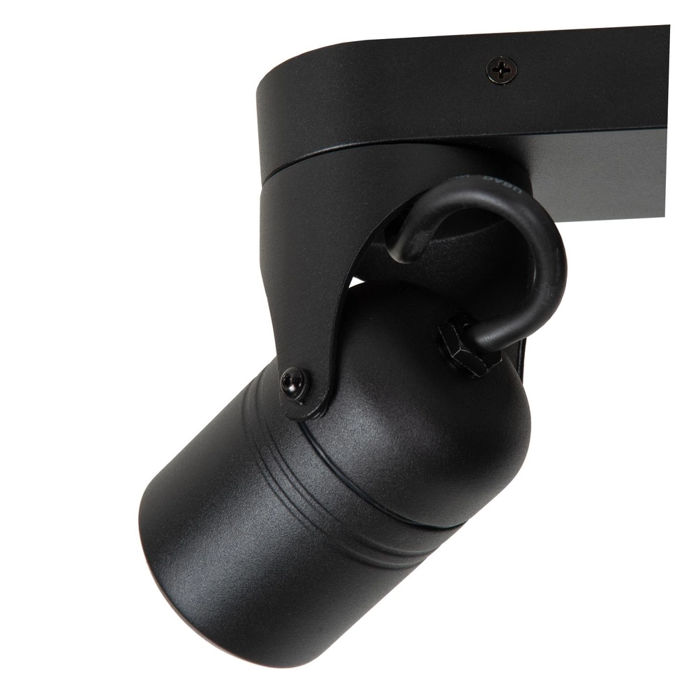 Ceiling spotlight Niort Double Black Lucide 5411212144393