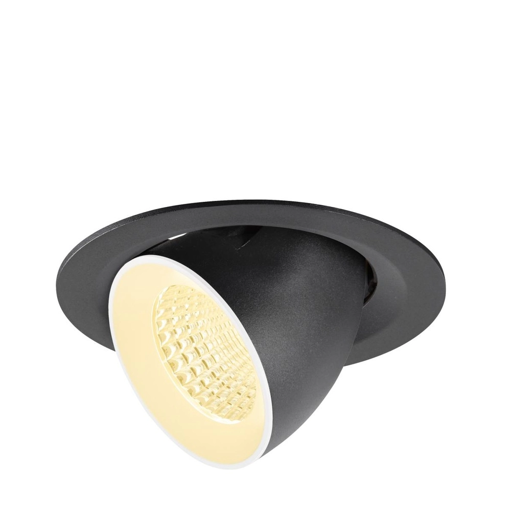 Recessed spotlight Numinos Gimble M black/white 3000K - 55deg
