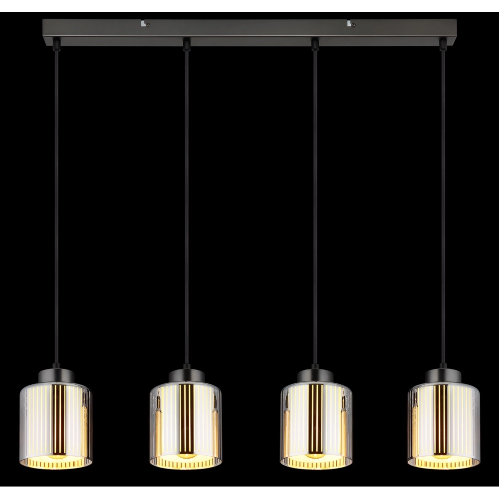 Design pendant lamp Felicia Gunmetal 4-lights Globo 9007371525966