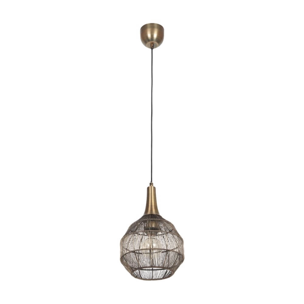 Round pendant lamp Soraya Ø 26cm - bronze Trio 4017807617481