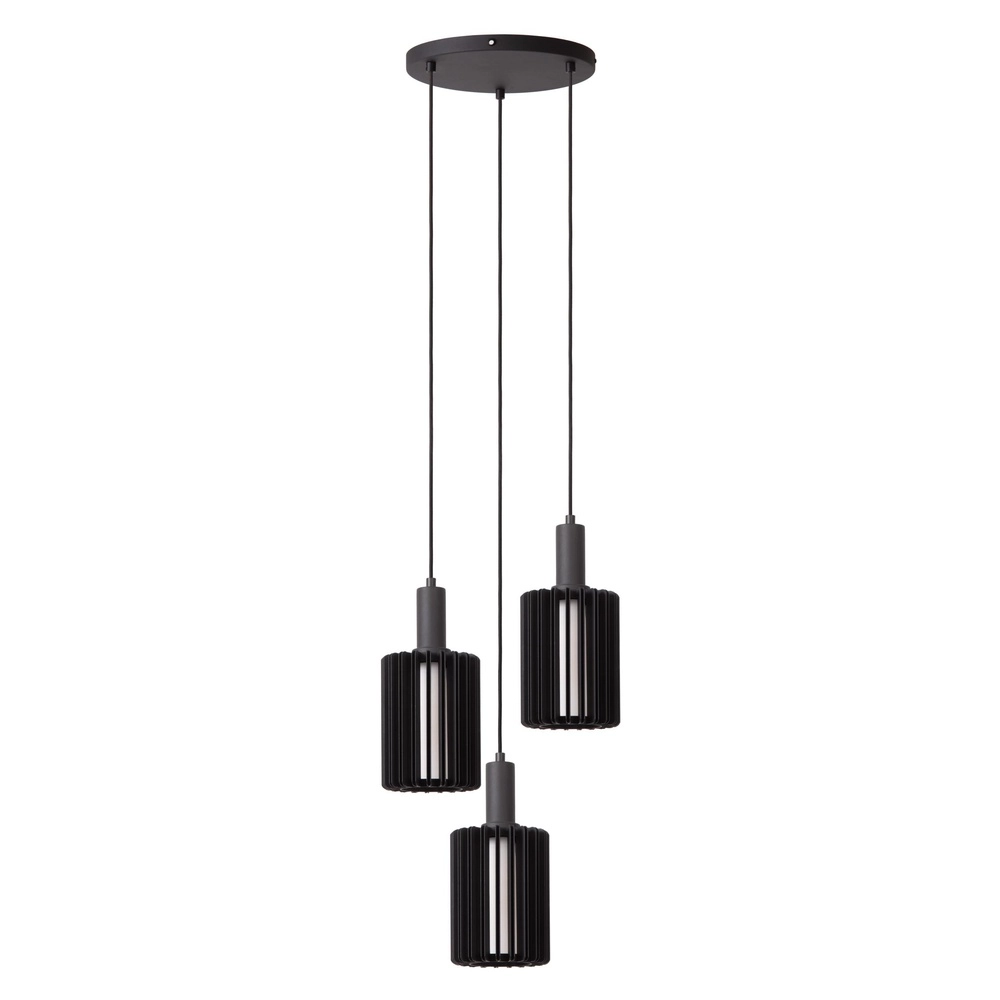 3-light pendant lamp Lambres Black