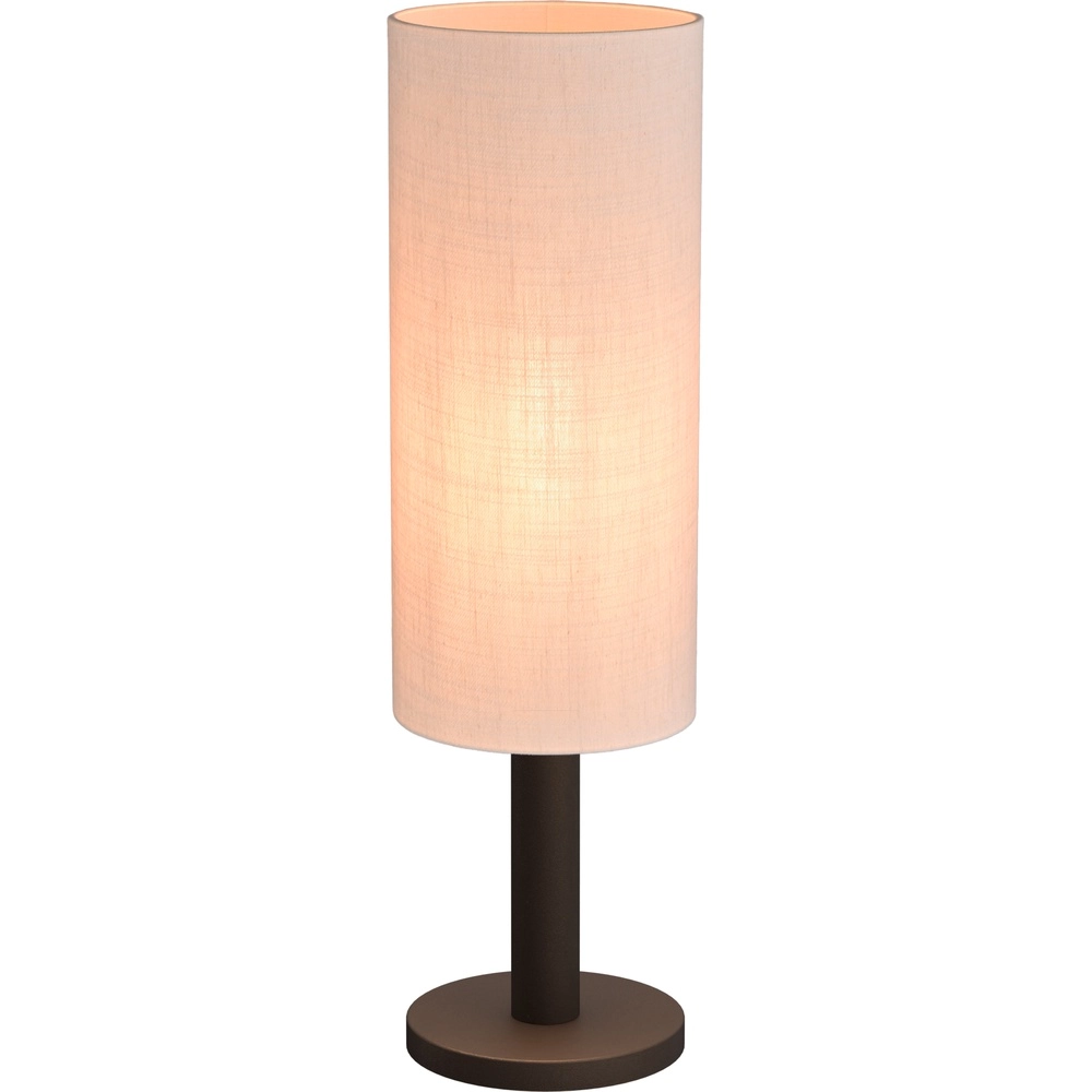 Table lamp Lisbourg Cocoa with off white cap