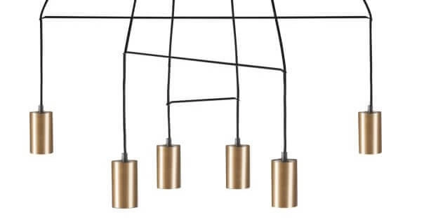Gold hanging lamp Imbria office Lyora 5903139795692
