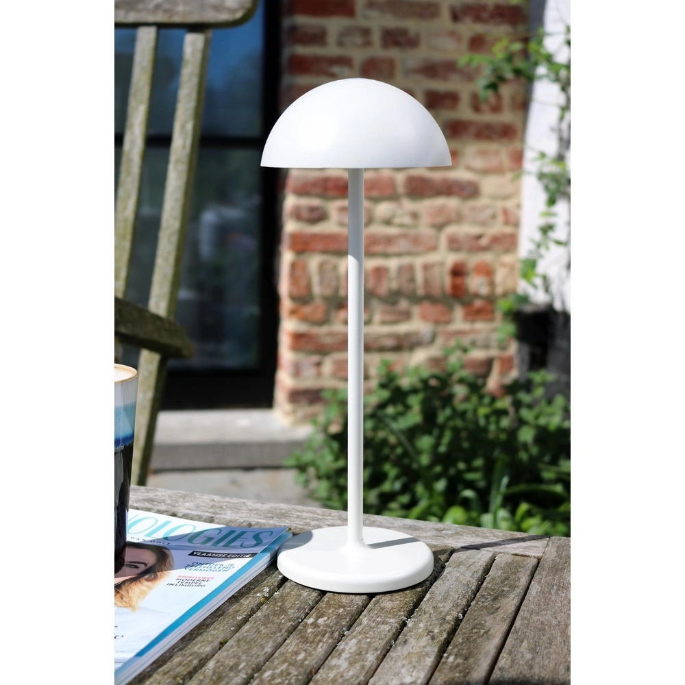 Rechargeable table lamp Joy IP54 white Lucide 5411212151957