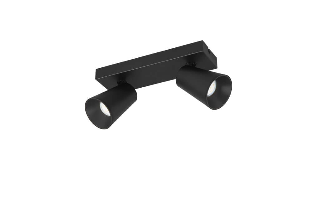 Double surface-mounted spotlight Sharp black Trio 4017807613063