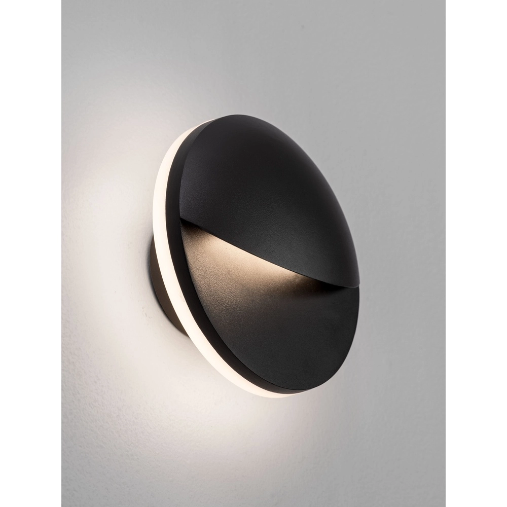 Sleek wall lamp Pan anthracite