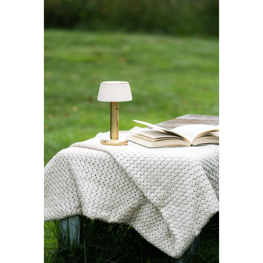 Golden table lamp Grasse Rechargeable KonstSmide 7318300030416