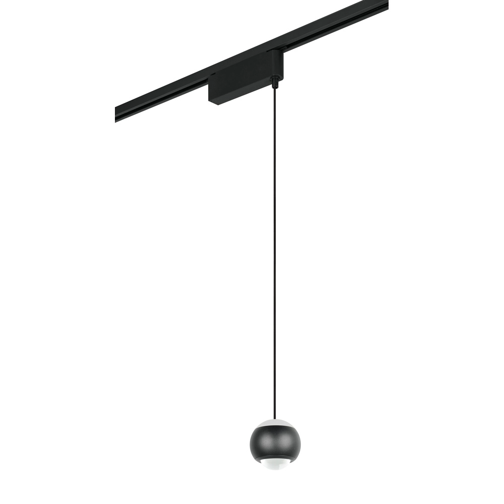Pendant light for rail Hamlet Black 2-phase Trio 4017807662948