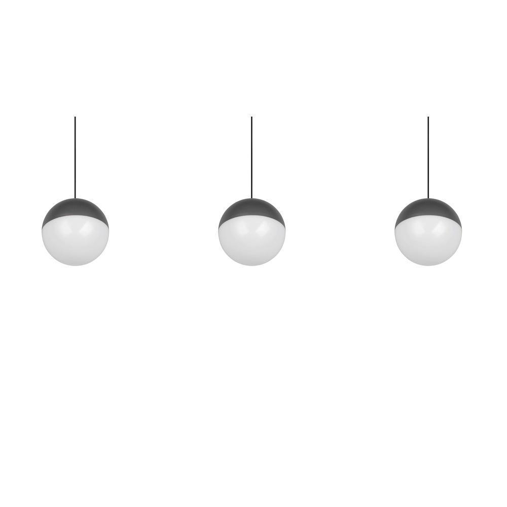 3-light pendant lamp Senta anthracite Trio 4017807697858