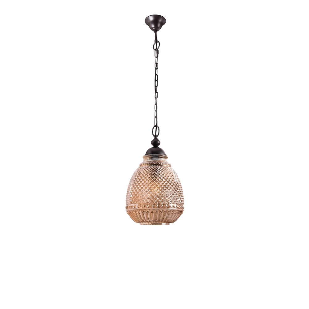 Pendant lamp Toulon Amber glass Lyora 5212017411730