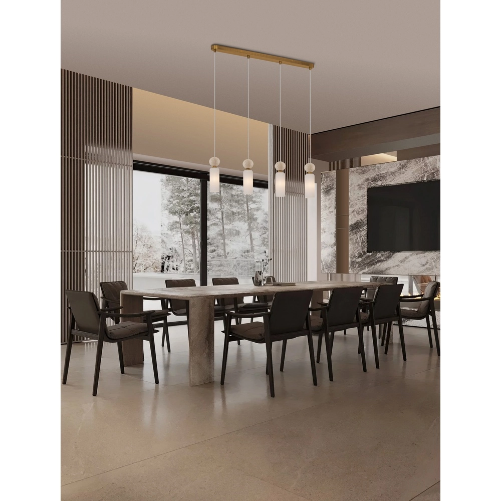 Pendant lamp Filomena 4-light gold Lyora 5212017483508