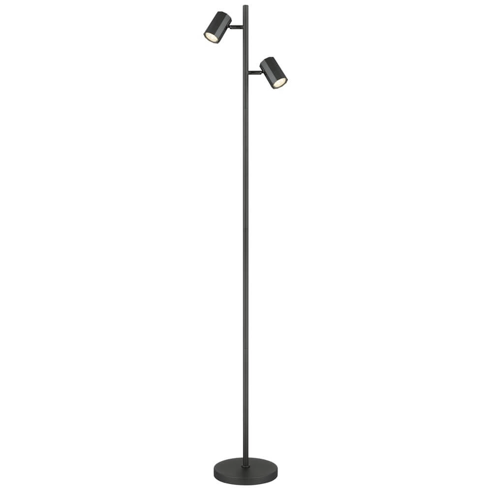 Grey floor lamp James double
