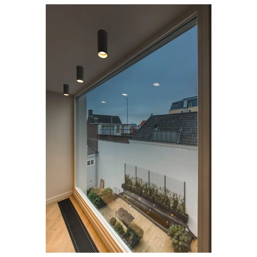 Black ceiling spotlight Asto Tube cylinder - 1x GU10 SLV 4024163266017