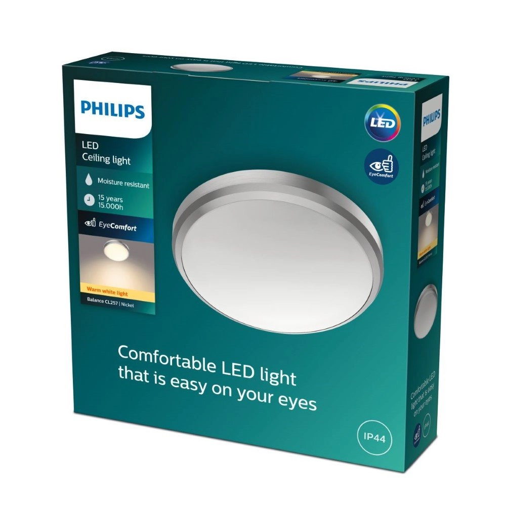 Bathroom Ceiling lamp Balance Ø 22.5 cm Philips 8718699778897