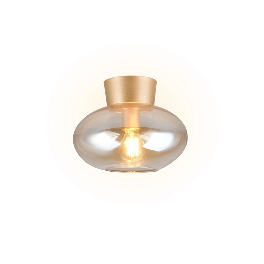Ceiling lamp Sidera amber Ø 26cm Trio 4017807697261