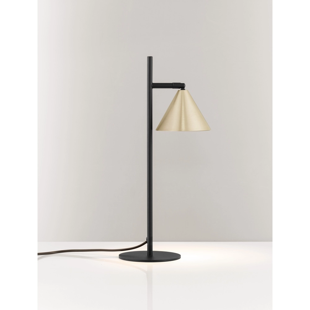 Table lamp Conico black with gold