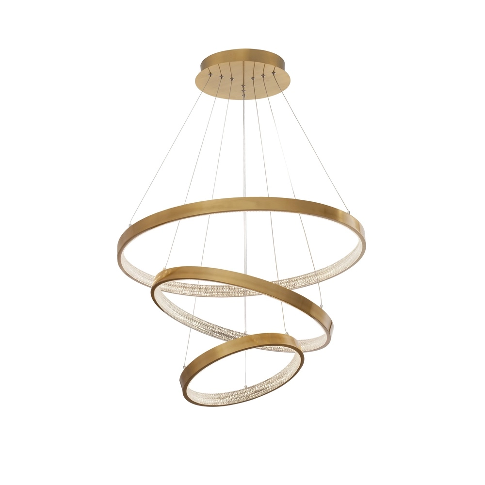 Pendant lamp Preston gold Ø 80cm triple Lyora 5212017424112