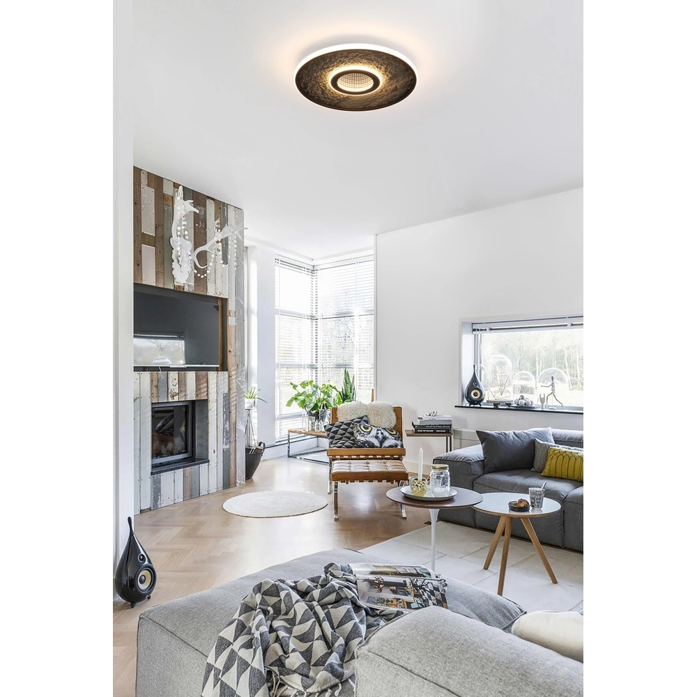 Ceiling light Lumadisc Black Infinity Center Searchlight 5053423297989