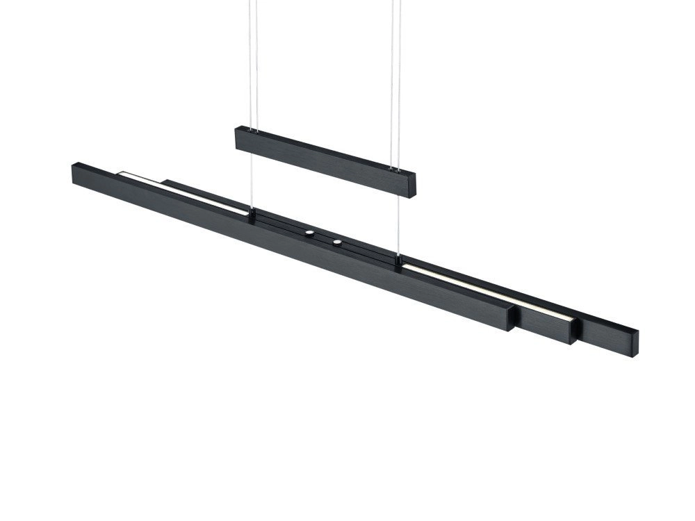 Adjustable hanging lamp Trajan Matt black Trio 4017807472233
