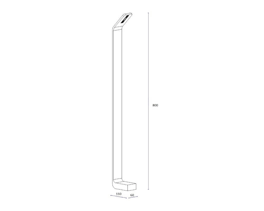 LED path lighting Koloa 80cm Artdelight 8719831730117