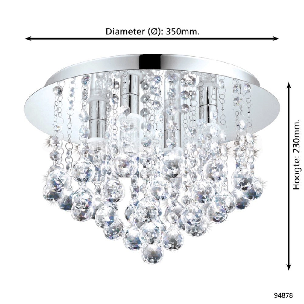 Chandelier ceiling light Almonte Eglo 9002759948788