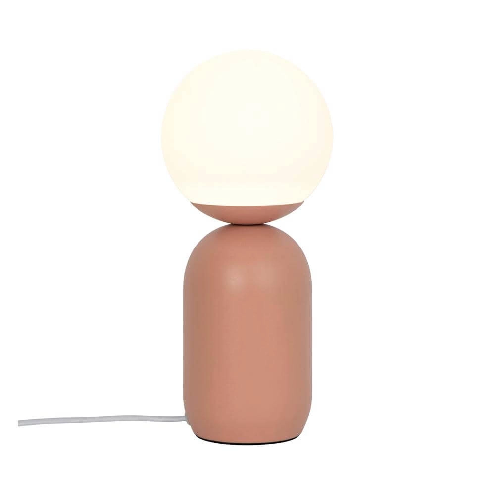 Table lamp Notti terracotta with white
