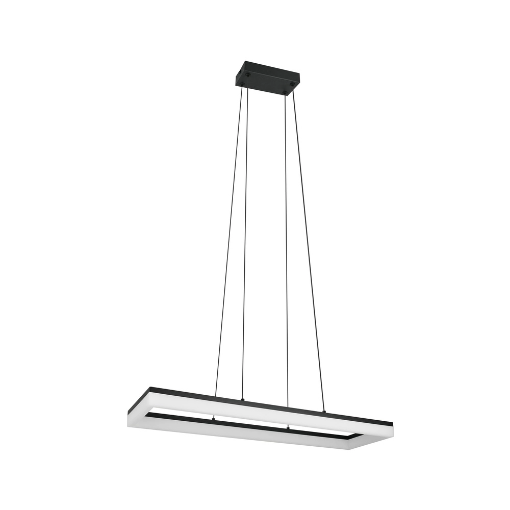 Sleek pendant lamp Camino black Trio 4017807655766