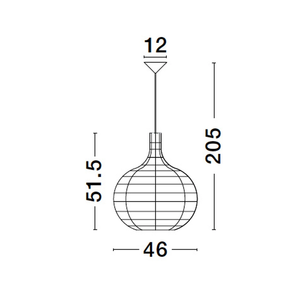 Pendant lamp Griffin Ø 46cm Lyora 5212017438874