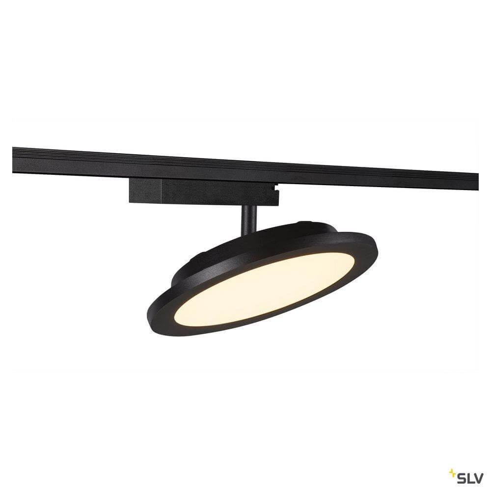 1-phase LED panel Panel Track Round Black SLV 4024163250856