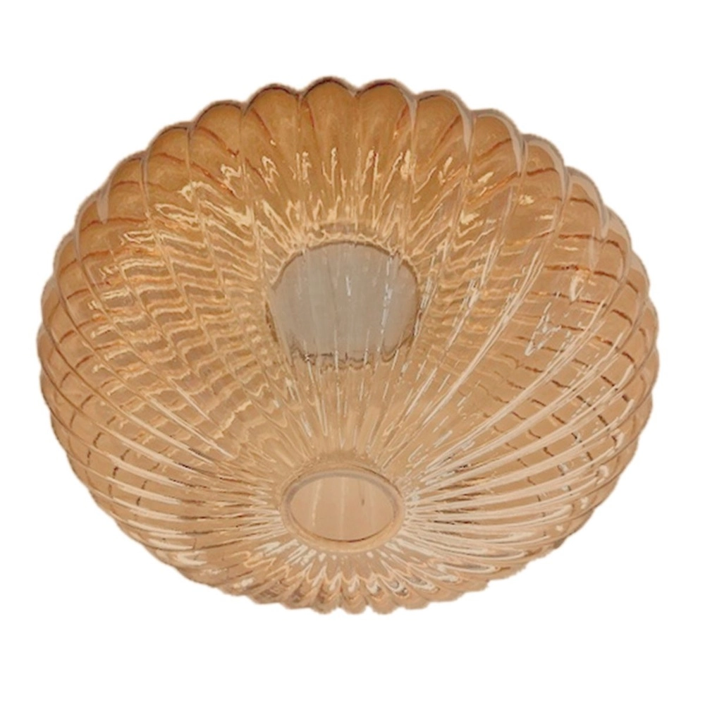 Ceiling lamp Bloeba black with amber glass Steinhauer 8712746179170