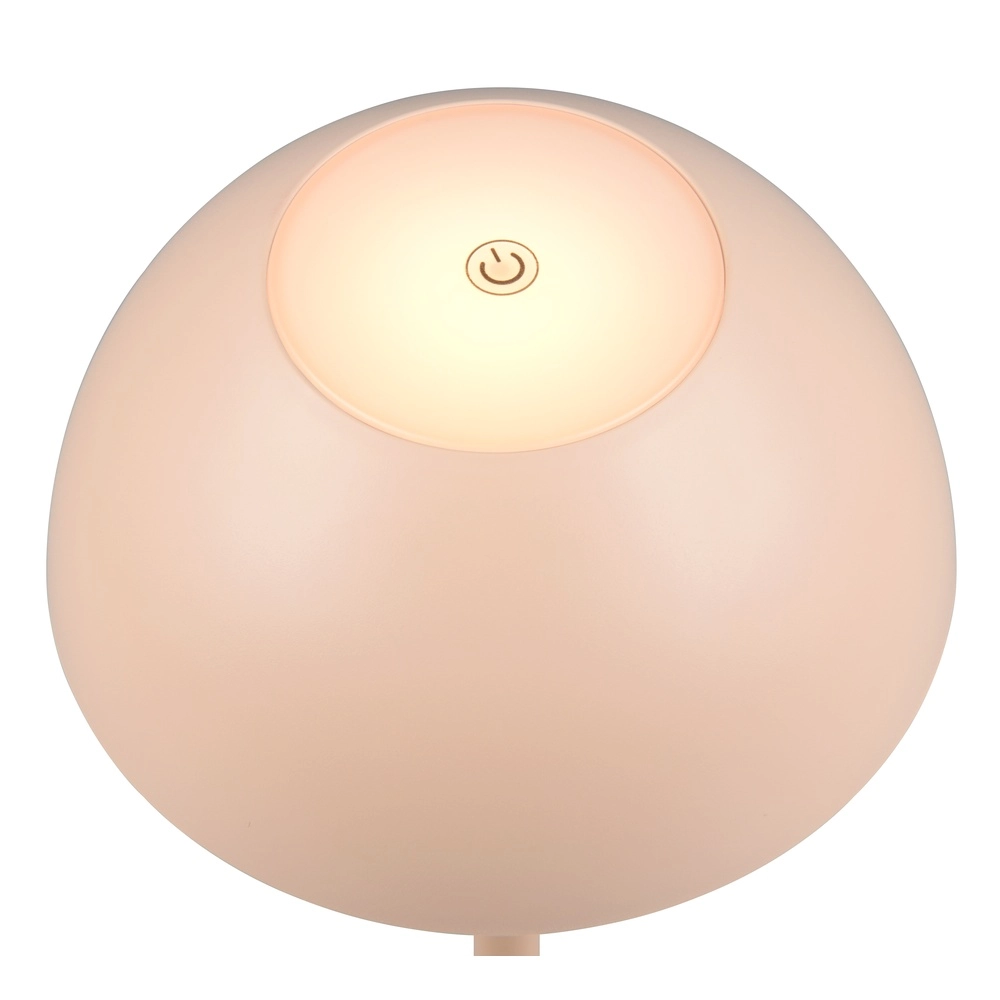 Table lamp Ricardo sand brown Ø 13.5cm Trio 4017807606195