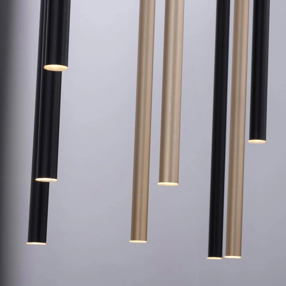 Unique pendant lamp Flute 10-light Paul Neuhaus 4012248374788