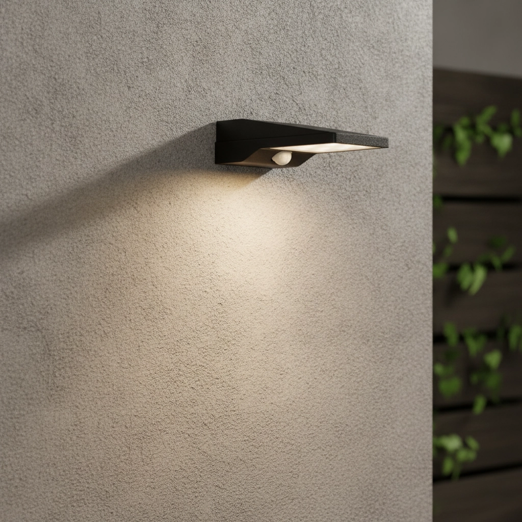 Solar wall lamp Tek black