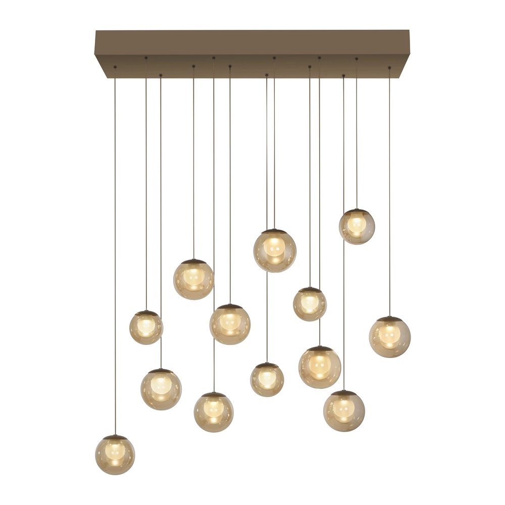 13-light pendant lamp Pure Popup Bronce Paul Neuhaus 4012248398319