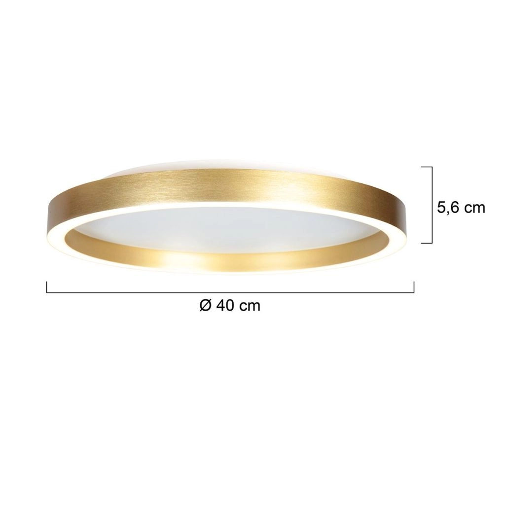 Design ceiling lamp Ringlux gold Ø 40cm Steinhauer 8712746180923