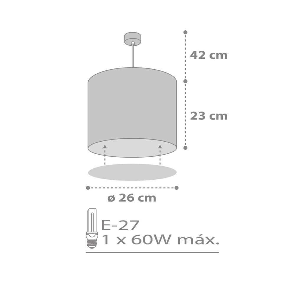 Children's room pendant lamp Sweet Dreams soft grey Dalber 8420406002804
