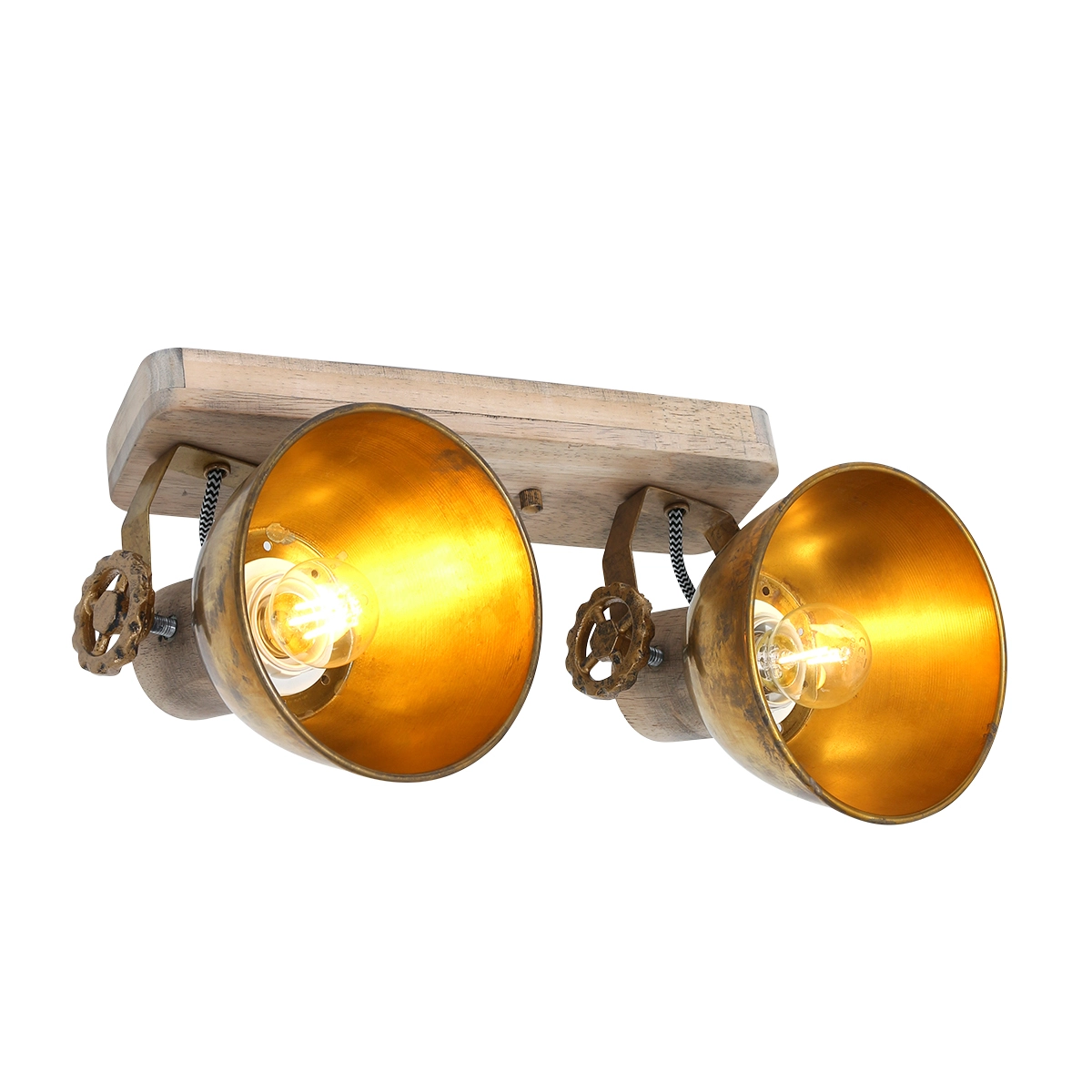 Double surface-mounted spotlight Gearwood industrial Steinhauer 8712746135039