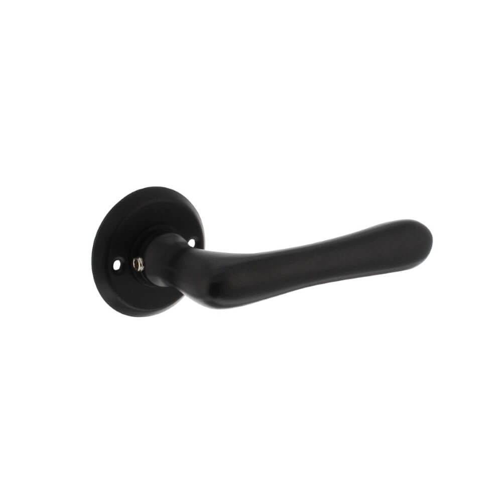Door handle Trento Round rosette black