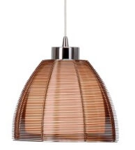 Design pendant lamp Relax Ø 19.5cm bronze with chrome Brilliant 4004353284656