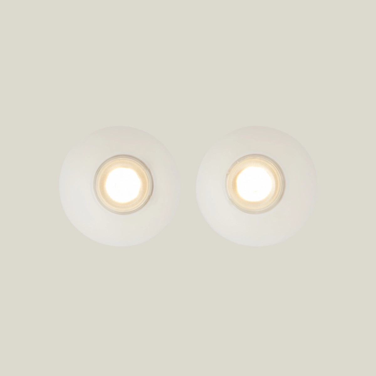 Recessed ceiling spotlight Rome double white