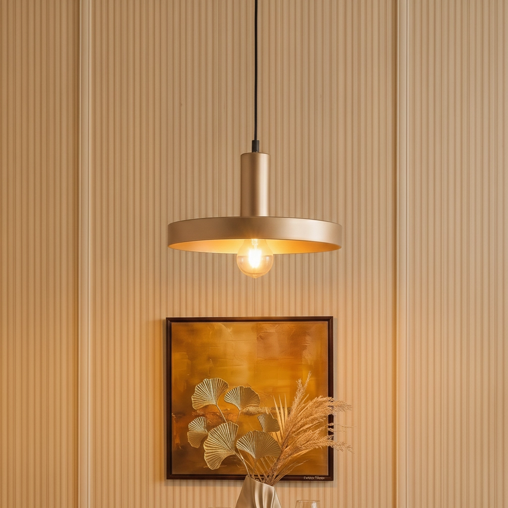 Design pendant lamp Garni Single gold