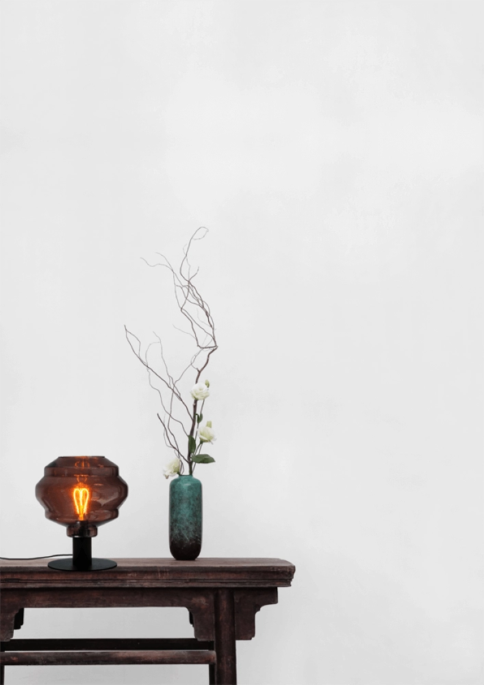 Table lamp Porto with Ball red glass Masterlight 8718121271385