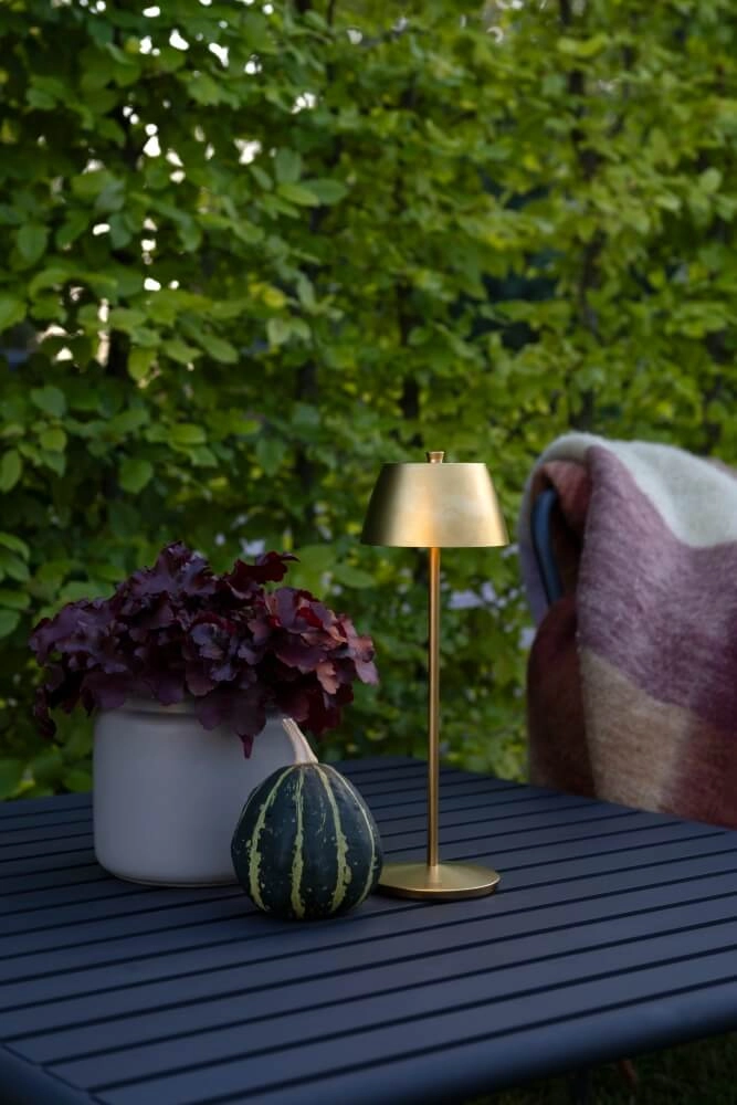 Rechargeable table lamp Eze gold KonstSmide 7318308408019