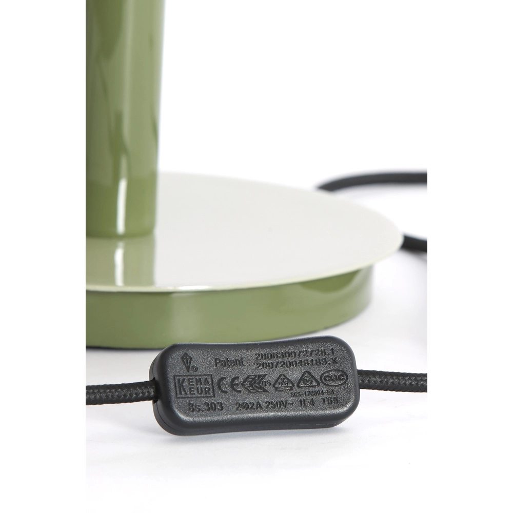 Desk lamp Marivet gloss green - Ø 30cm Light & Living 8717807816230