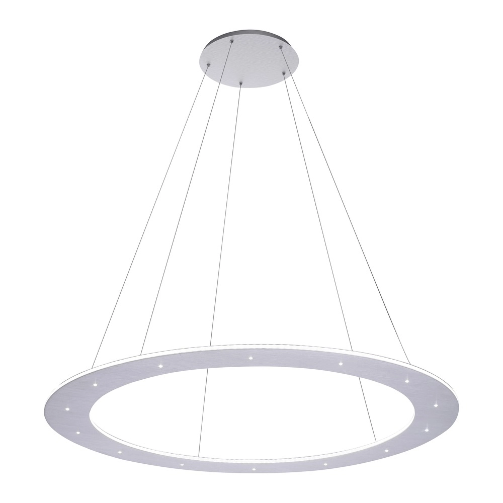 Led pendant light Pure Cosmo brushed metal - Ø 75cm Paul Neuhaus 4012248350751