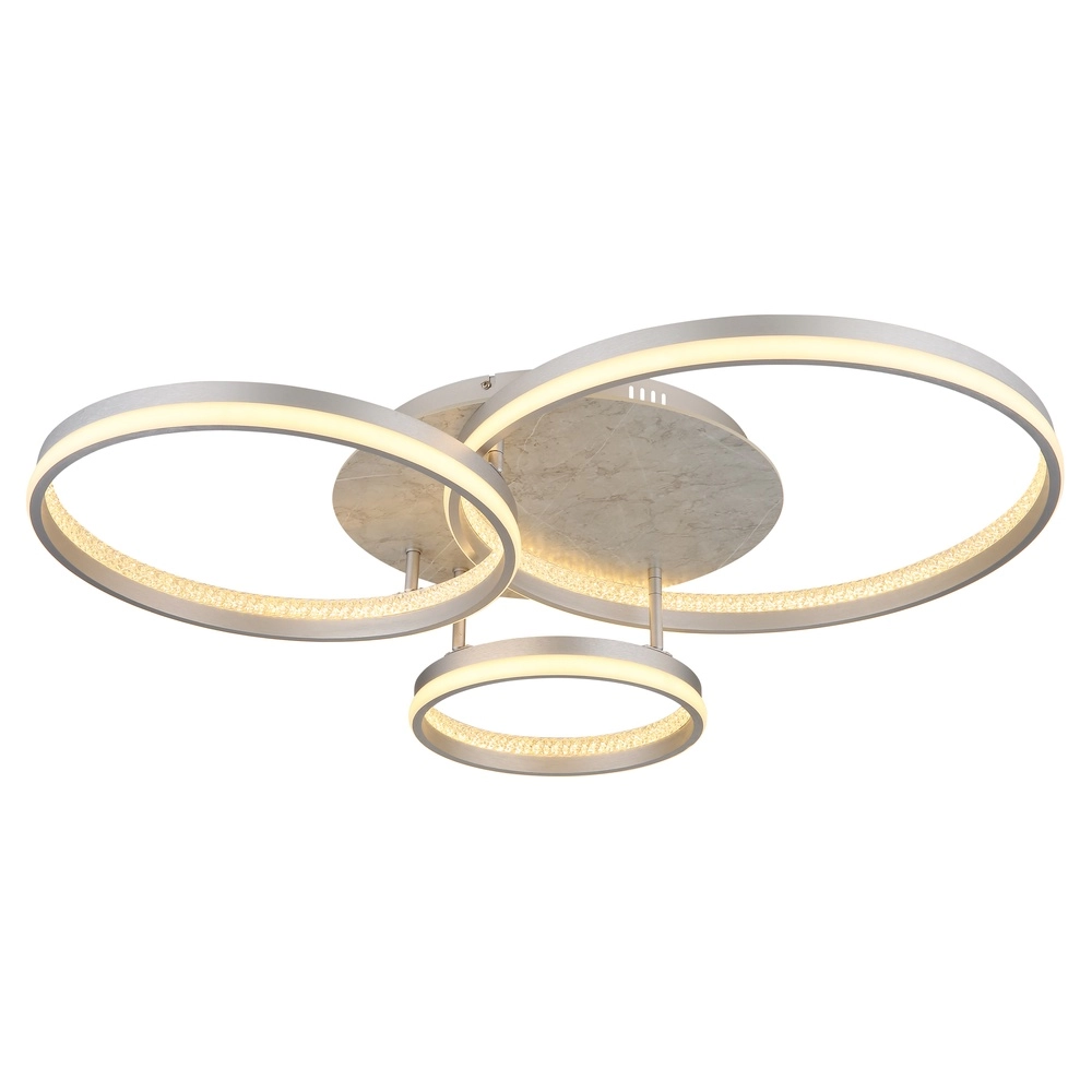 Ceiling lamp Mary silver grey 3-light Globo 9007371519859