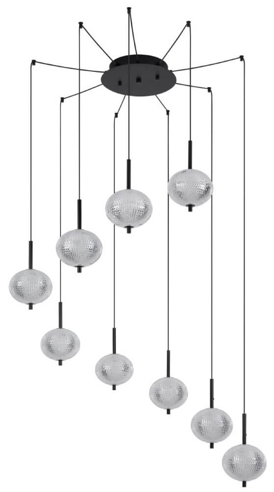 Unique pendant lamp Ceps 9-light Globo 9007371458530