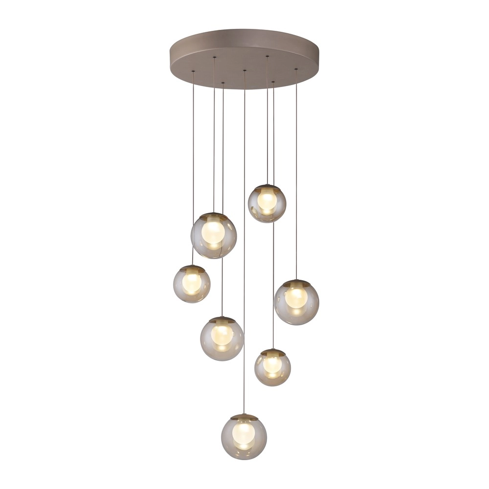 7-light pendant lamp Pure Popup Bronce Paul Neuhaus 4012248396681